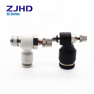 Zjhd Một Cách Kiểm Tra Van 4 6 8 10 12 14 16Mm M5 1/8 1/4 3/8 1/2 Inch Sl Kết Nối Phù Hợp Với Tốc Độ Điều Chỉnh Van Ga - Product Image 2