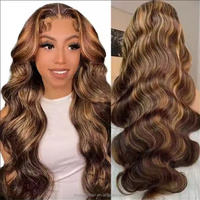 14 Zoll brasilia nisches Remy Haar Bob Perücke Highlight Farbe für Spitze Frontal Straight Style 16 Zoll Stretched Length Short Lace Perücken