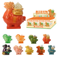 Cadeaux porte-bonheur chinois : Décoration en résine style Tang Sancai, émaillée tricolore, boîte mystère, pierre énergétique de guérison naturelle