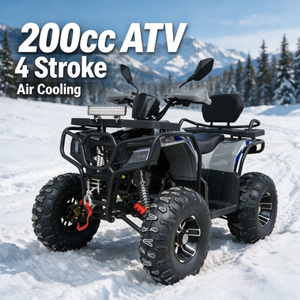 <span class=keywords><strong>Quad</strong></span> 200cc 4 temps refroidi par air, facile à utiliser, automatique CVT, tout-terrain pour débutants et adultes - Product Image 1