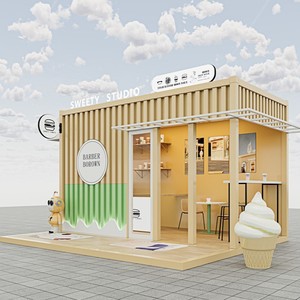Metal carved plate vending booth, security guard booth, mobile <b>house</b>, <b>prefab</b> <b>house</b>, lounge room, direct supply from Zhejiang ori - Product Image 2