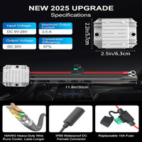 Adaptateur de batterie 12V 24V vers 30V 3.5A à sortie stable avec boîtier en aluminium et protection par fusible pour convertisseur DC-DC Starlink Mini