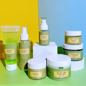 Teebaum Akne Behandlung Hautpflege Set Schönheits produkt und Kosmetik Hautpflege Set Anti Akne Hautpflege Set