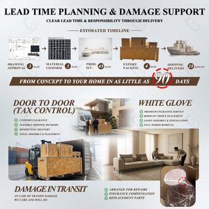 Canapé modulable patchwork créatif Majhong, canapé de salon confortable et luxueux sur mesure pour villa de luxe en bord de mer - Product Image 2