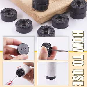 Coussinets de meubles de 30mm/1.18 "avec vis, pieds ronds en caoutchouc à <span class=keywords><strong>visser</strong></span> pour meubles, pieds en caoutchouc antidérapants pare-chocs protecteur de sol - Product Image 5