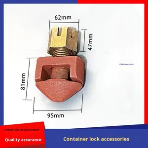 Bloccaggio a torsione semi-automatico in acciaio fuso per container con compatibilità THT/CIMC per il fissaggio di rimorchi auto e telai container - Product Image 6