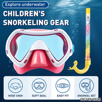 Masques de plongée portables pour enfants avec tubes respirants pour l'été et l'entraînement en piscine