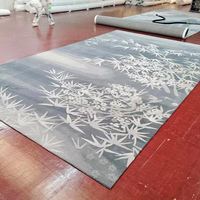 Tapis fait main tufté à la main, style oriental moderne minimaliste, haut de gamme, écologique, antidérapant, avec motifs personnalisés pour salon