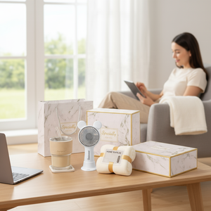 Set Hadiah Promosi Lunaire <span class=keywords><strong>3</strong></span>-in-1 Kipas Portabel Botol Kaca Ramah Lingkungan Handuk untuk Hadiah Perusahaan & Suvenir Pernikahan - Product Image 4