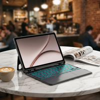 Nouvelle Housse de Clavier Magnétique 2026 Compatible avec OnePlus Pad 4 13.2" avec Clavier Tactile Rétroéclairé RGB