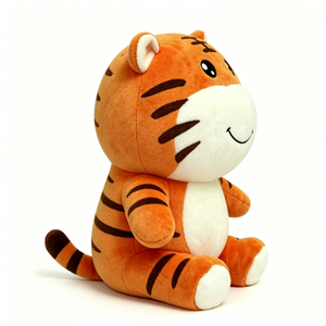 Peluche de tigre personalizado, adorable peluche de tigre sentado, peluche de tigre suave, peluche de tigre de dibujos animados, tigre para decoración de dormitorio - Product Image 4