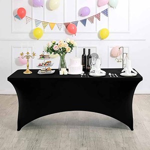 Protector de Mantel Rectangular de LICRA elástico de 6 pies, cubierta de mesas plegables para boda, banquete, fiesta, manteles ajustados - Product Image 2