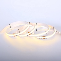Bande LED COB sans points lumineux, éclairage flexible DC24V 4100K 320LEDs/m 12W/m 1320lm/m 115lm/W Ra80 50mm de large, pour affichage commercial, IP20