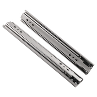 Glissière de tiroir industrielle à trois sections en acier inoxydable 304 de 53 mm de large, robuste, capacité 120 kg, pour atelier et extérieur