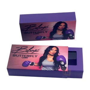 Caja Cuadrada de Papel para Pestañas Personalizadas, Serigrafía, Recubrimiento UV, Forro de Esponja, Embalaje Moderno y de Lujo Reciclable para Pestañas Postizas - Product Image 2