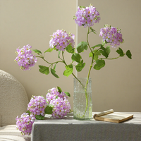Bouquet d'hortensias artificiels en soie, style moderne réaliste fait main, pour décoration intérieure de salon et accessoires de photographie