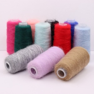 Charmkey Vente Chaude 55% <span class=keywords><strong>Mohair</strong></span> 15% Laine 30% Polyester Fantaisie Mélangé <span class=keywords><strong>Mohair</strong></span> Fil pour Faire Des Vêtements Chapeaux Écharpes Chaussettes Gants - Product Image 2