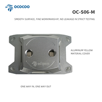 Bloc d'eau pour processeur AMD OC-S06-M, cuivre T2 à micro-canaux, refroidissement liquide pour AM5/AM4, ports G1/4'', finition argent sablé