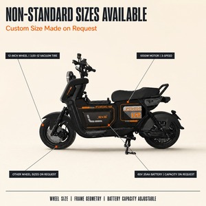 Scooter para Adultos FUDUDU-U2 de 1000W, Batería de Litio de 60V 35Ah, Motocicleta de Alta Velocidad con Arranque sin Llave FUDUDU-U2 FUDUDU-U2 - Product Image 5