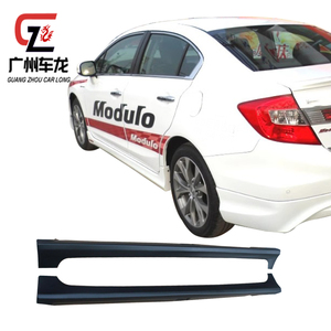 Per <span class=keywords><strong>Honda</strong></span> <span class=keywords><strong>Civic</strong></span> 2012-2013 modificare la gonna laterale anteriore con labbro posteriore ABS materiale Kit carrozzeria diretta in fabbrica - Product Image 4