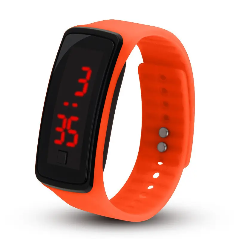 Reloj para niños, anillo de mano de segunda generación para estudiantes, reloj electrónico Led, reloj electrónico Digital de silicona, reloj deportivo para niños