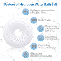 Kit de bain à l'hydrogène en plastique, haute concentration en hydrogène moléculaire, appareil de spa pour eau riche en hydrogène, résine échangeuse d'ions, adoucisseur, alimenté au gaz