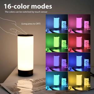 Lámpara Nocturna LED Recargable Moderna, Inalámbrica, a Batería, con Control Táctil RGB, Estilo Nórdico, para Restaurante, Camping y Hotel - Product Image 5