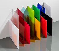 Prix de gros Plaque acrylique transparente coulée de 2 mm et 3 mm, en plastique acrylique coloré