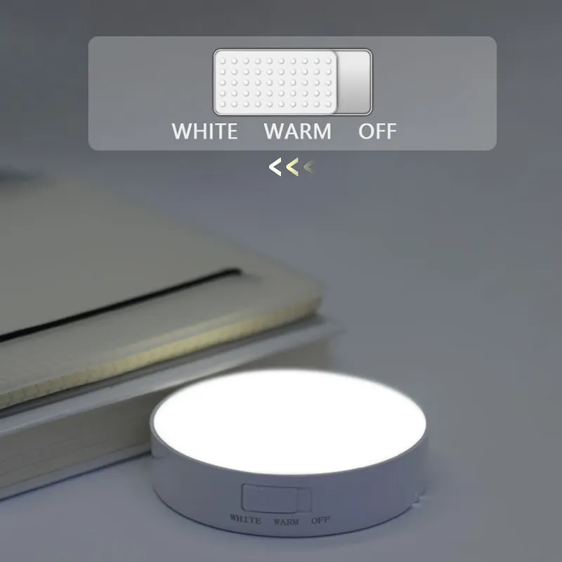 Led Round Night Light Modern DC6V Automatic Smart Lamp Warm White Cold White 0.6W Bedroom Indoor Night light