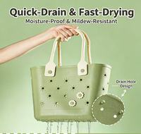 Panier de rangement portable idéal avec design ajouré pour une meilleure drainage, grande capacité, idéal pour la salle de bain et l'usage quotidien