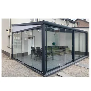 Aluminium profil Wintergarten Aluminium Veranda mit Glass chiebe türen