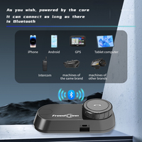 Casque de moto FreedConn New T-COM V6 en plastique ABS étanche avec talkie-walkie 400mAh Bt5.1 sans fil