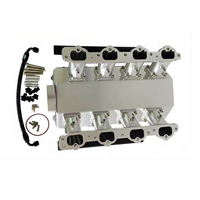 Kit de collecteur d'admission en aluminium billet avec bride de boîtier de papillon Bosch 82 mm pour Mercedes M113 V8 W210 W202 W220