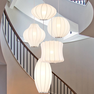 โคมไฟระย้าแบบอเมริกันสำหรับร้านอาหารสไตล์ญี่ปุ่นโคมไฟล็อบบี้ของโรงแรมแบบเรียบง่ายใหม่ - Product Image 2