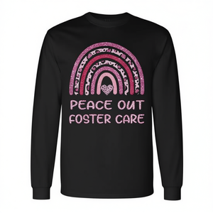 T-shirt à manches longues Peace Out Foster Care, Adoption Gotcha Day 2023 - Product Image 2