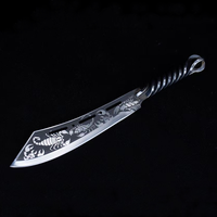 Couteau de cuisine chinois Longquan forgeage intégré et allongement couteau de coupe d'os extraterrestre couteau de scorpion de baleine