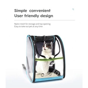 BSCI Factory factory direct price foldable panoramic pet <b>carry</b> <b>backpack</b> Oxford camping <b>cat</b> breathable <b>backpack</b> - Product Image 3