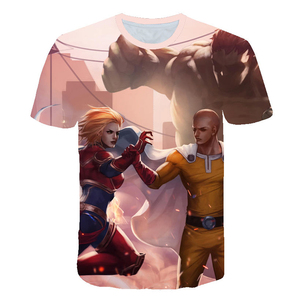 เสื้อยืดผู้ชายลายอนิเมะ <span class=keywords><strong>ONE</strong></span> <span class=keywords><strong>PUNCH</strong></span> <span class=keywords><strong>MAN</strong></span> แบบ <span class=keywords><strong>3D</strong></span> พิมพ์ลายใหม่ ตลก ดีไซน์คอสเพลย์ Genos Saitama  วัสดุยั่งยืน เหมาะสำหรับใส่ออกกำลังกาย - Product Image 4
