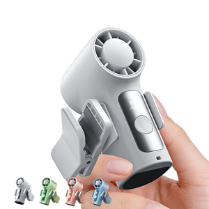 Ventilateur de ceinture portable mini haute qualité en gros, haute vitesse 13000 tr/min, ventilateur à clip 3000 mAh rechargeable USB avec lumière - Product Image 1
