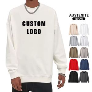 Men's High Density Cotton <b>Jumper</b> 410GSM Winter <b>Thermal</b> Round Neck Urban Active Unisex Pullover - Product Image 2