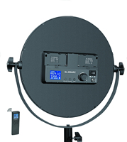 NiceFoto SL-360ARC Lumière LED Ronde Plate et Mince pour Studio, Alimentation CA, Température de Couleur Réglable, 70W, Télécommande, Bicolore