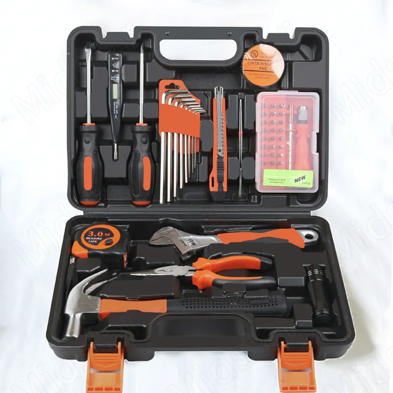 Midstar 52 Pcs Famiglia Tool Kit Hardware Tool Box Set Fornitore Uso Domestico Strumento In Caso di Immagazzinaggio