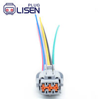 Conector de Luz para Faro Delantero LISEN 6185-1175 PB295-06120, 6 Pines, Hembra, para Automóvil