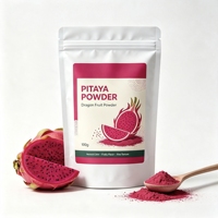 Poudre de fruit du dragon de qualité alimentaire en marque blanche, en vrac, poudre de fruit du dragon rouge (pitaya)