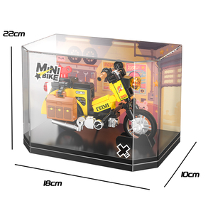 FEIMIBOX FL5486 MINIBIKE Colección de Motocicletas - Baby 110 Bloques de Construcción de Plástico ABS de 86 Piezas, Caja de Exhibición, Regalo para los Amantes de la FL5486 Clásica - Product Image 6