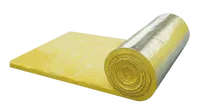 Rouleau de feutre en laine de verre écologique pour l'isolation thermique et l'insonorisation des toitures en structure métallique
