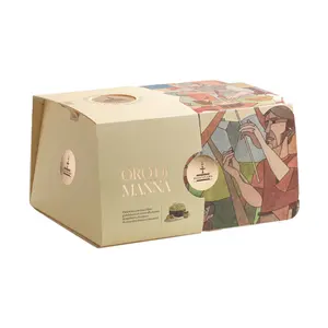 Panettone Fiasconaro Oro Di Manna avec crème, cadeau de Noël - Product Image 1
