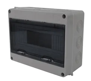 ZANBOX factory produces 8, 12, 18, 24-way outdoor waterproof plastic electric distribution box