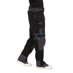 Pantalones de trabajo de lona de utilidad Cordura duraderos para hombre, pantalones Cargo de <span class=keywords><strong>carpintero</strong></span> reforzados con rodillera, bolsillos para herramientas - Product Image 1