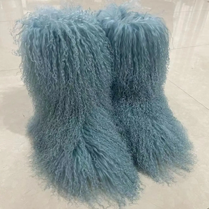 <span class=keywords><strong>Prix</strong></span> bon marché d'usine Bottes en fourrure <span class=keywords><strong>de</strong></span> mouton <span class=keywords><strong>de</strong></span> Mongolie Bottes d'hiver pour femmes - Product Image 3